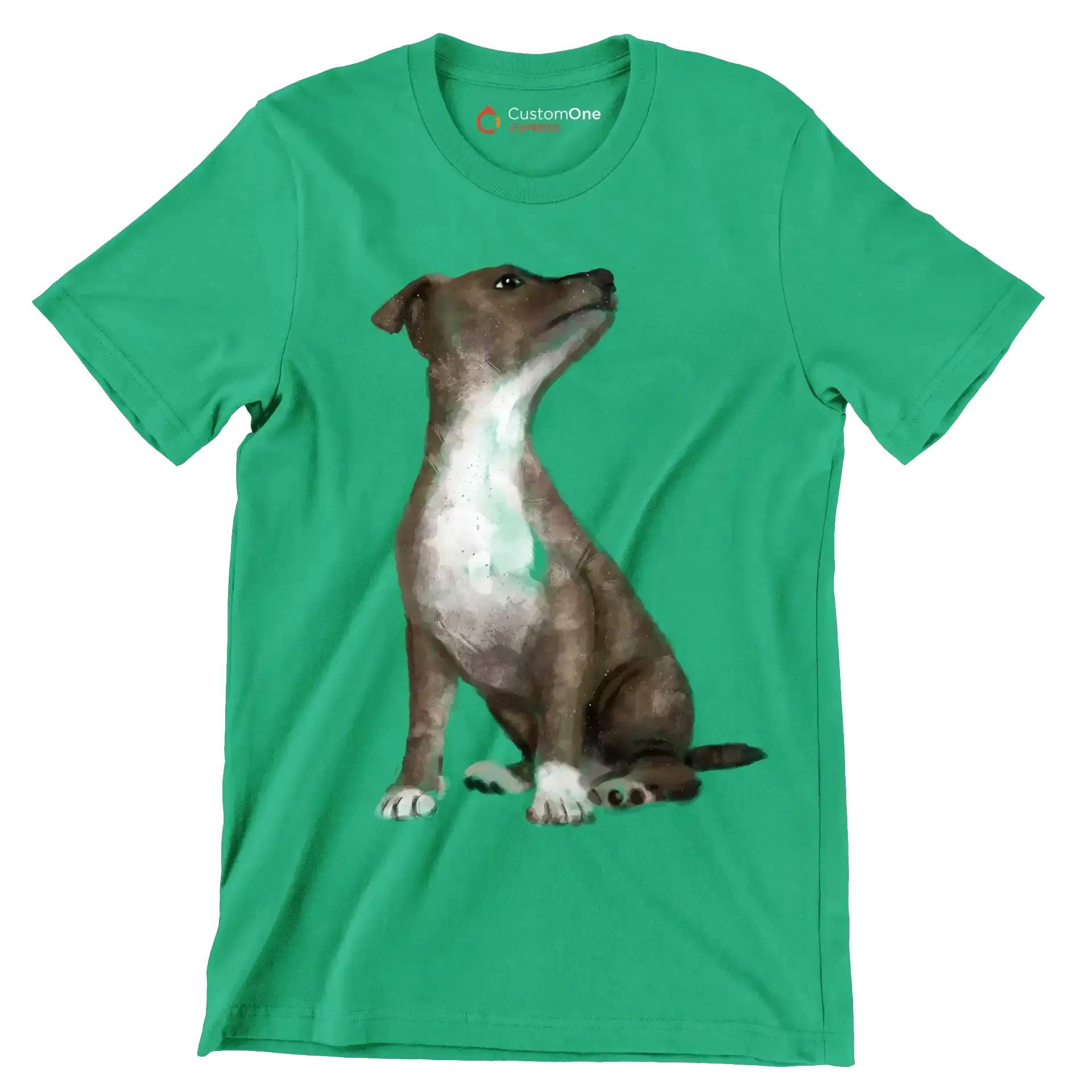 Pitbull_Mix - Dog Themed T-Shirt-Green-S-Custom One Express