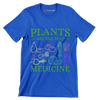 Plants are the best medicine - Vegan Themed T-Shirt-Blue-S-Custom One Express