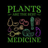 Plants are the best medicine - Vegan Themed T-Shirt-Black-S-Custom One Express