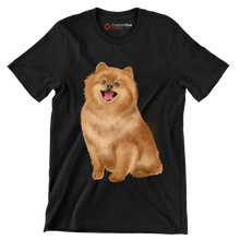 Pomeranian - Dog Themed T-Shirt-Black-S-Custom One Express
