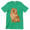 Pomeranian - Dog Themed T-Shirt-Green-S-Custom One Express