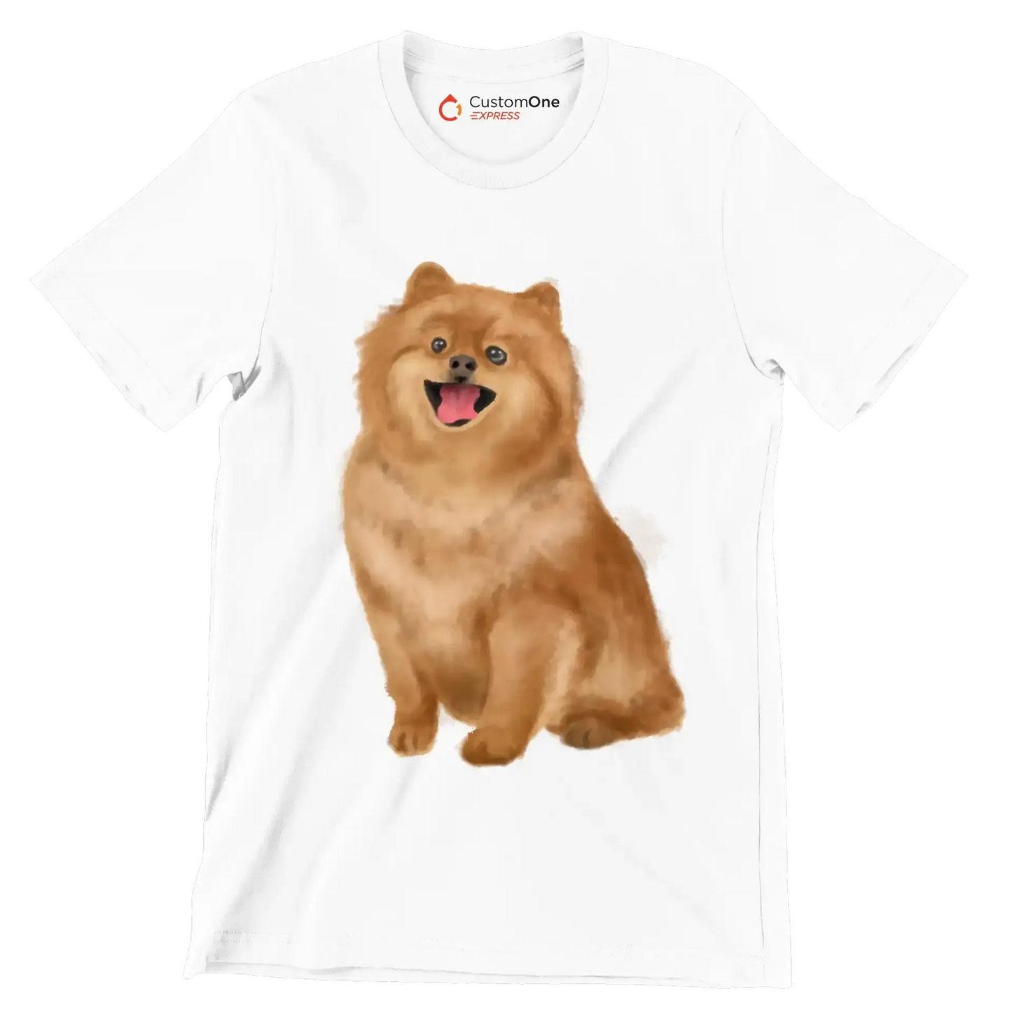 Pomeranian - Dog Themed T-Shirt-White-S-Custom One Express