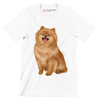 Pomeranian - Dog Themed T-Shirt-White-S-Custom One Express