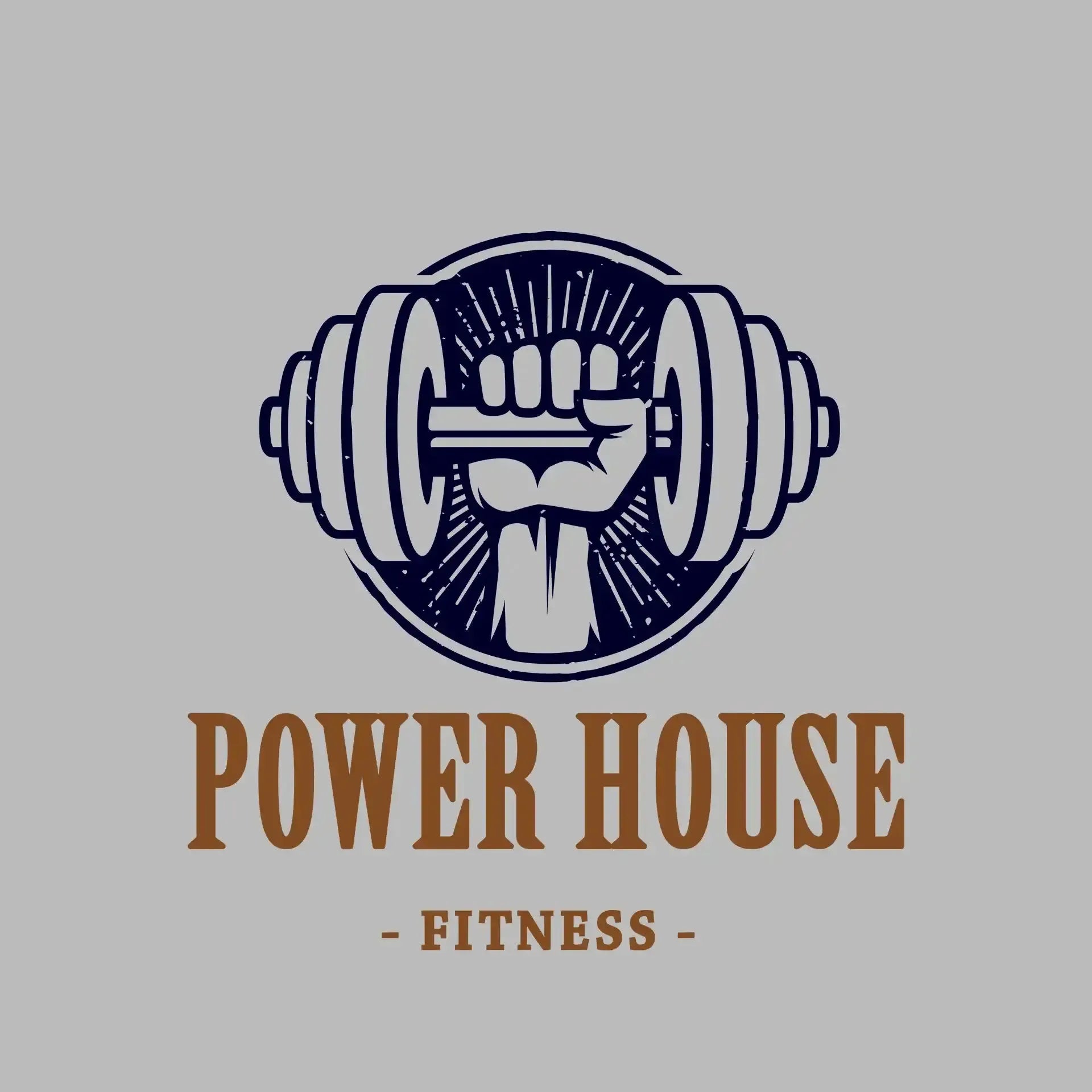 Power House Fitness - Gym Themed T-Shirt-Blue-S-Custom One Express