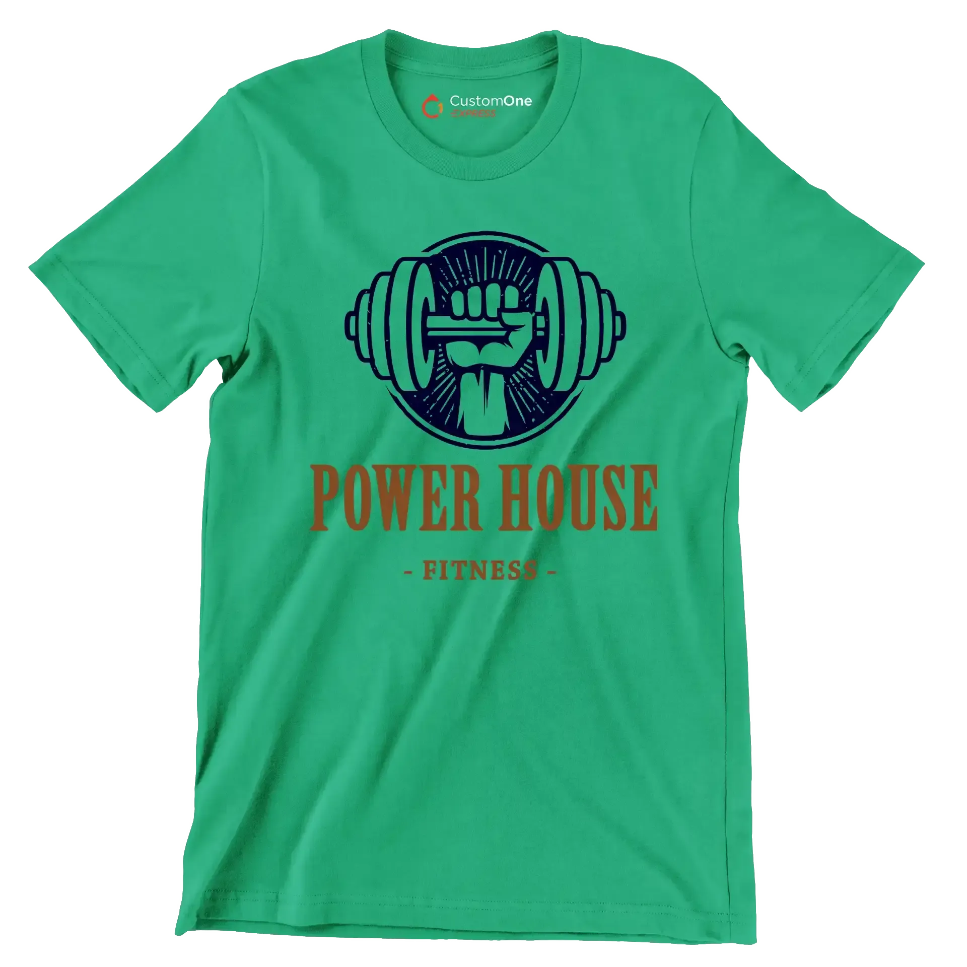 Power House Fitness - Gym Themed T-Shirt-Green-S-Custom One Express