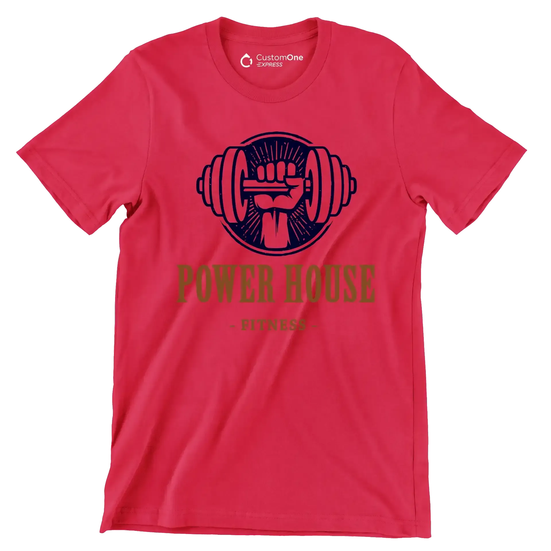 Power House Fitness - Gym Themed T-Shirt-Red-S-Custom One Express