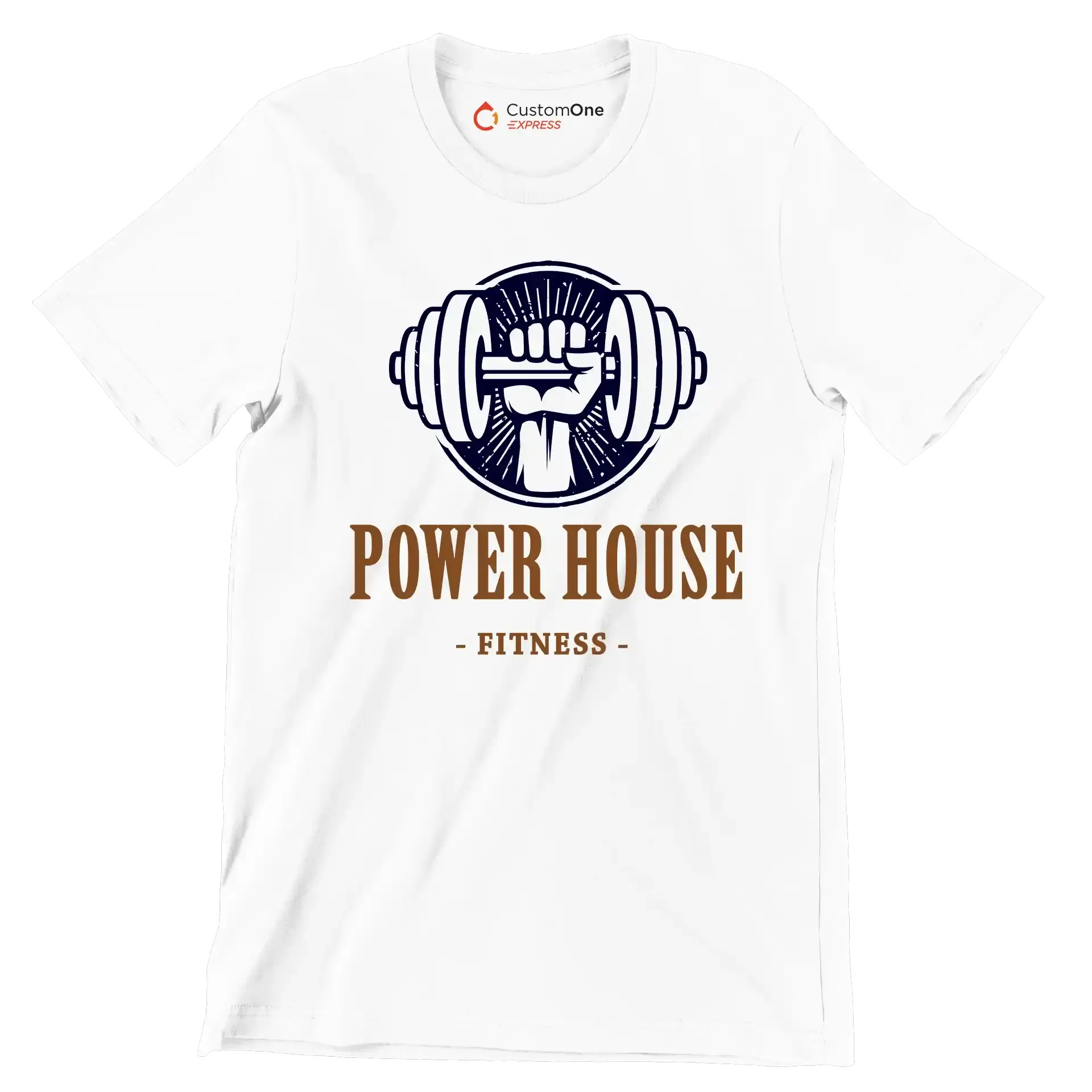 Power House Fitness - Gym Themed T-Shirt-White-S-Custom One Express