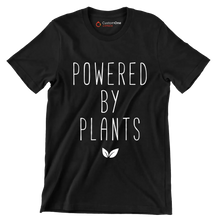 Powered by plants - Vegan Themed T-Shirt-Black-S-Custom One Express