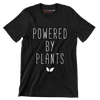 Powered by plants - Vegan Themed T-Shirt-Black-S-Custom One Express