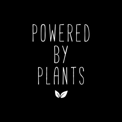 Powered by plants - Vegan Themed T-Shirt-Black-S-Custom One Express