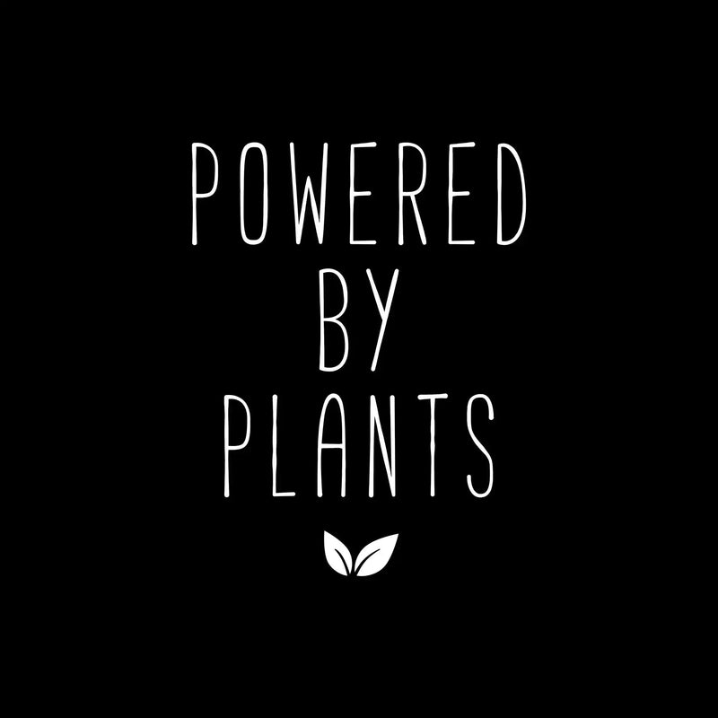 Powered by plants - Vegan Themed T-Shirt-Black-S-Custom One Express