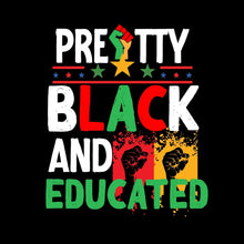 Pretty Black And Educated - Martin Luther King T-Shirt-Black-S-Custom One Express