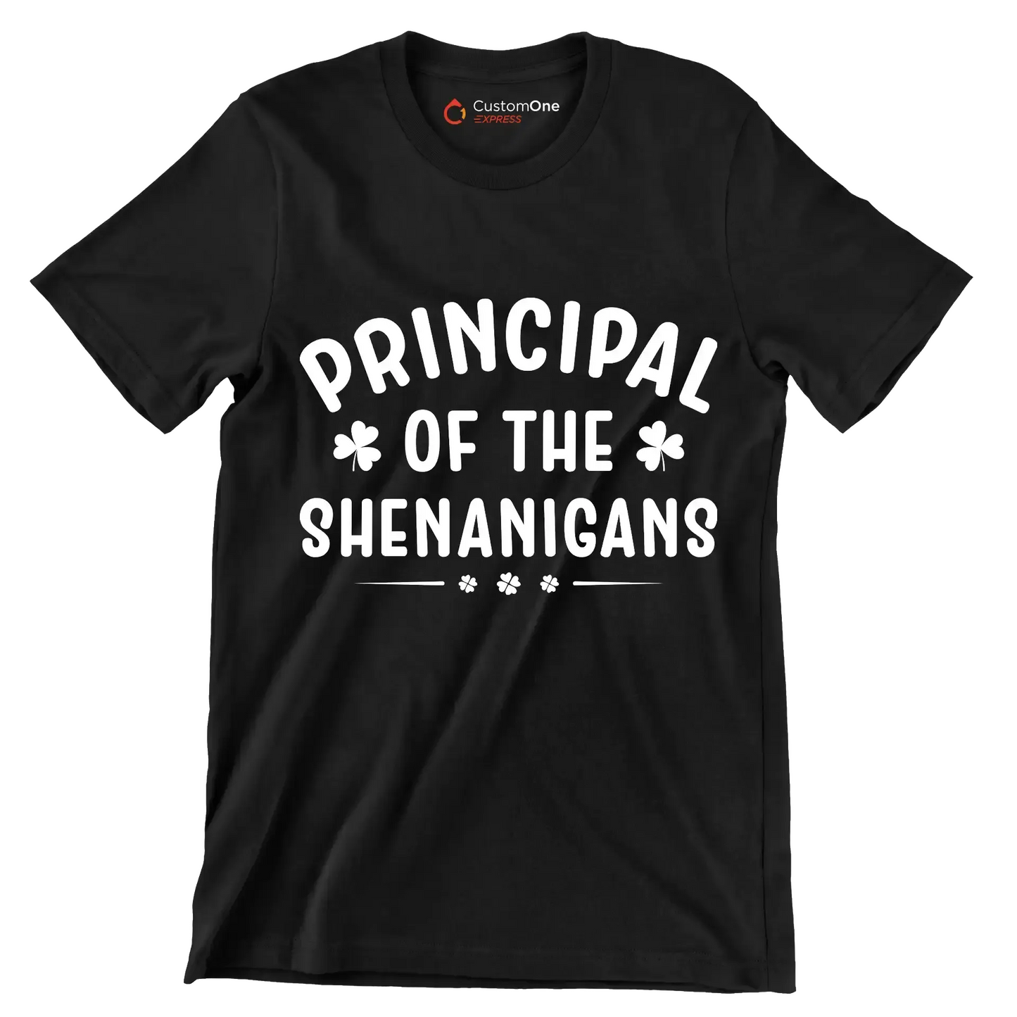 Principal Of The Shenanigans - St. Patrick's Day T-Shirt-Black-S-Custom One Express