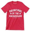 Principal Of The Shenanigans - St. Patrick's Day T-Shirt-Red-S-Custom One Express