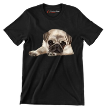 Pug - Dog Themed T-Shirt-Black-S-Custom One Express