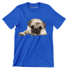 Pug - Dog Themed T-Shirt-Blue-S-Custom One Express