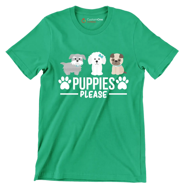 Puppies please Dog Themed TShirt Custom One Express — free download