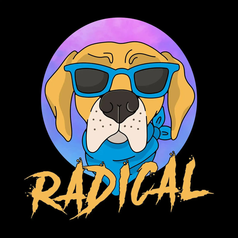 Radical - Dog Themed T-Shirt-Black-S-Custom One Express