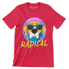 Radical - Dog Themed T-Shirt-Red-S-Custom One Express