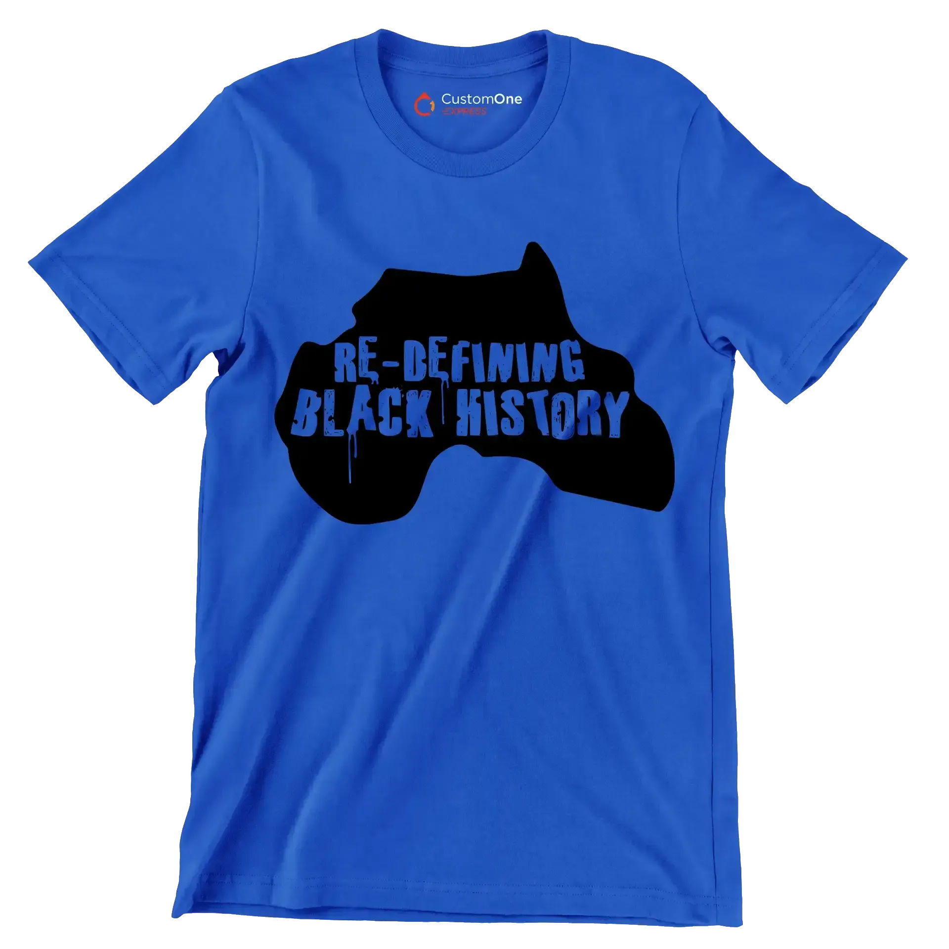 Re-defining black history - Martin Luther King T-Shirt-Blue-S-Custom One Express