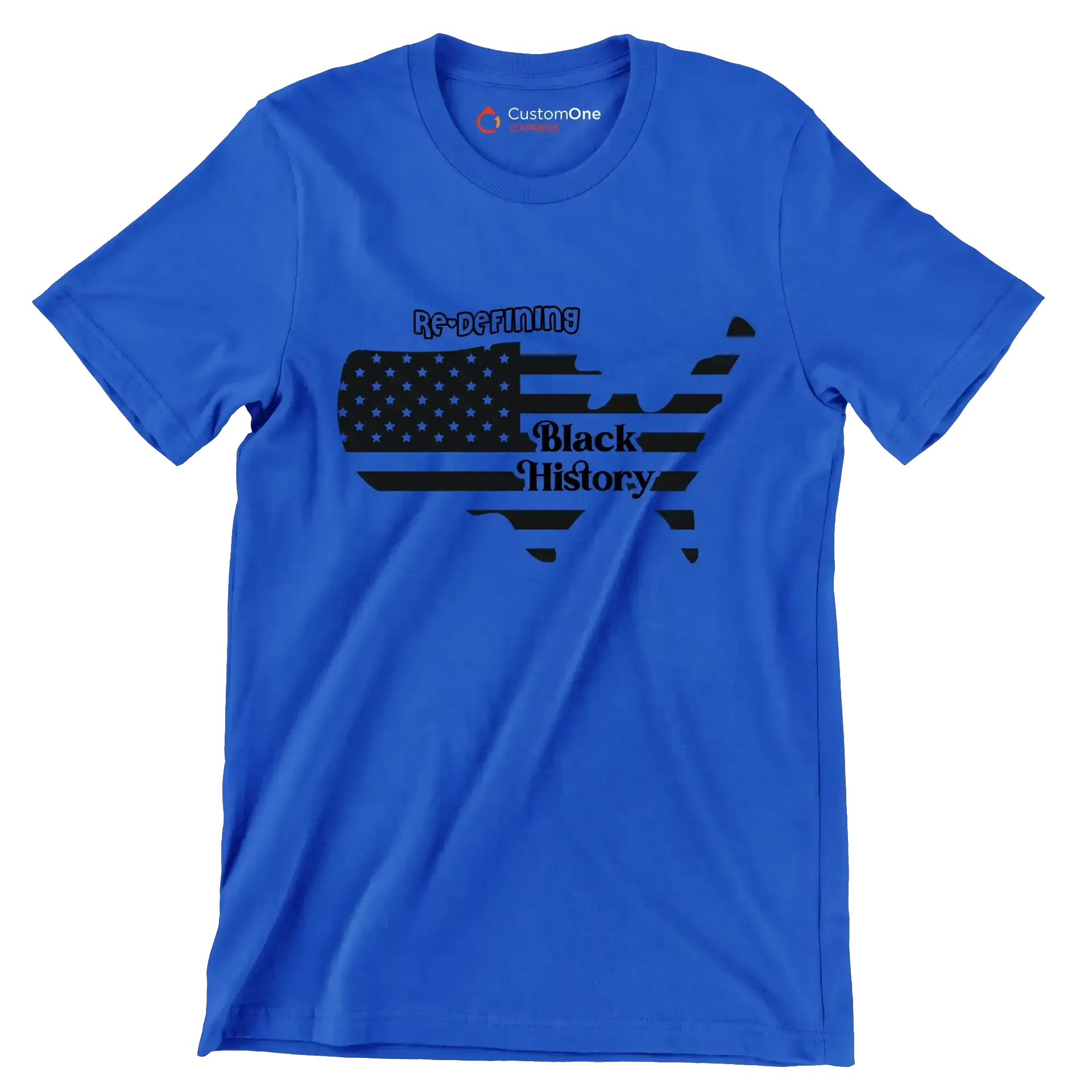 Re defining black history - Martin Luther King T-Shirt-Blue-S-Custom One Express