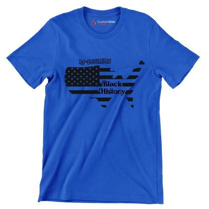 Re defining black history - Martin Luther King T-Shirt-Blue-S-Custom One Express