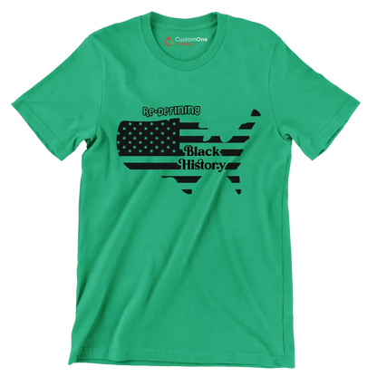 Re defining black history - Martin Luther King T-Shirt-Green-S-Custom One Express