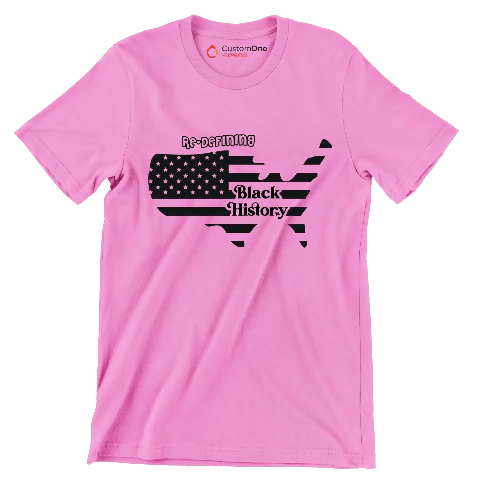 Re defining black history - Martin Luther King T-Shirt-Pink-S-Custom One Express