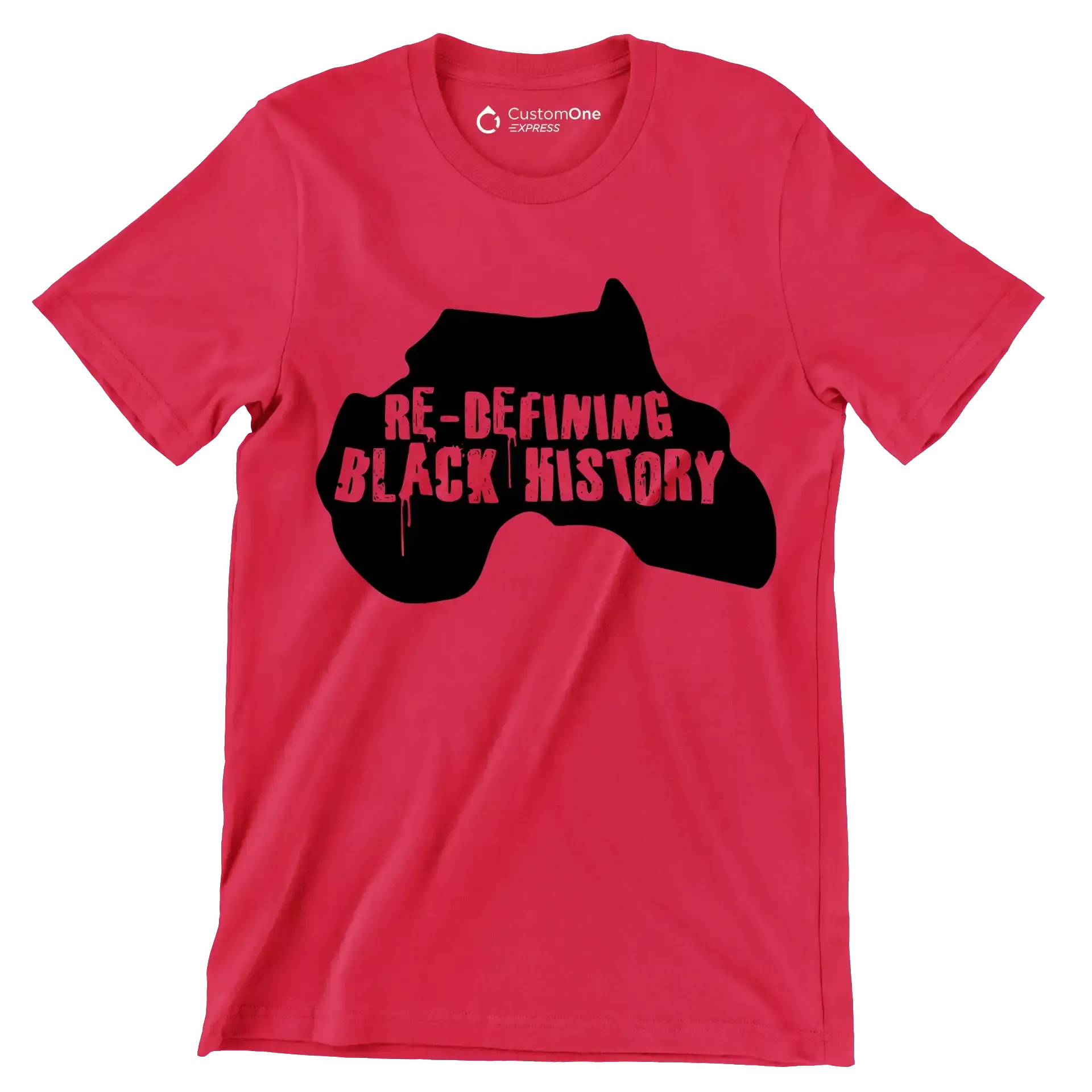 Re-defining black history - Martin Luther King T-Shirt-Red-S-Custom One Express