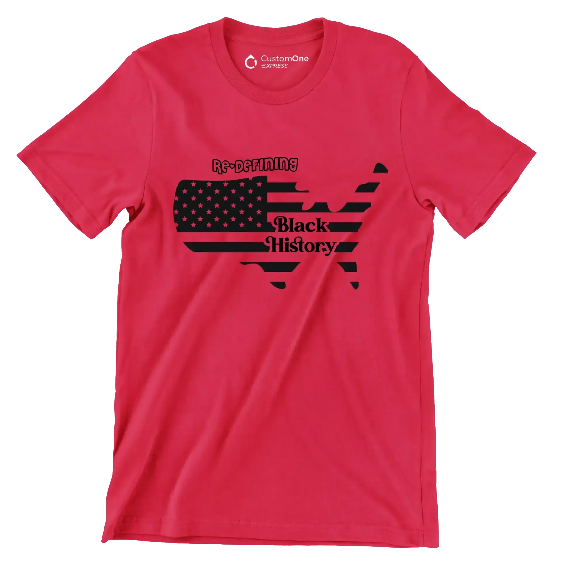 Re defining black history - Martin Luther King T-Shirt-Red-S-Custom One Express