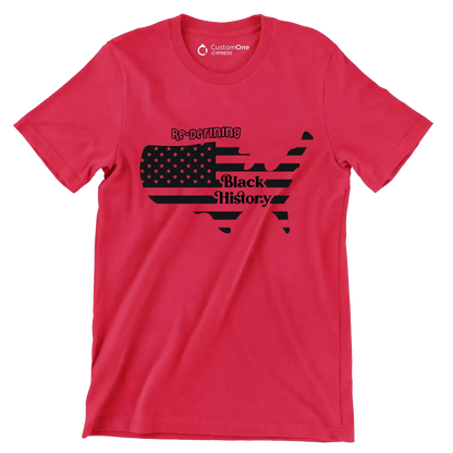 Re defining black history - Martin Luther King T-Shirt-Red-S-Custom One Express