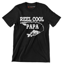 Reel Cool Papa - Father’s Day T-Shirt-Black-S-Custom One Express