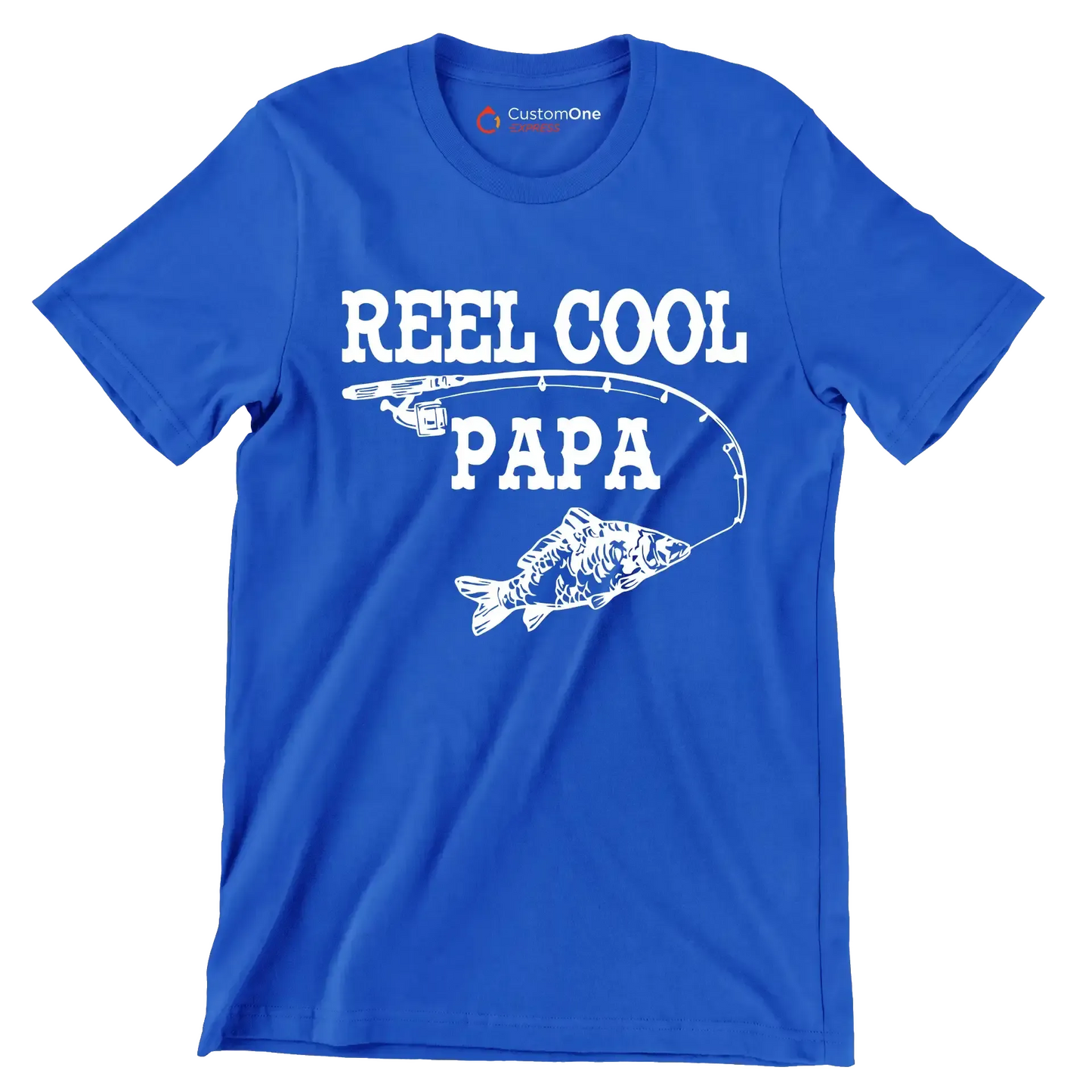 Reel Cool Papa - Father’s Day T-Shirt-Blue-S-Custom One Express