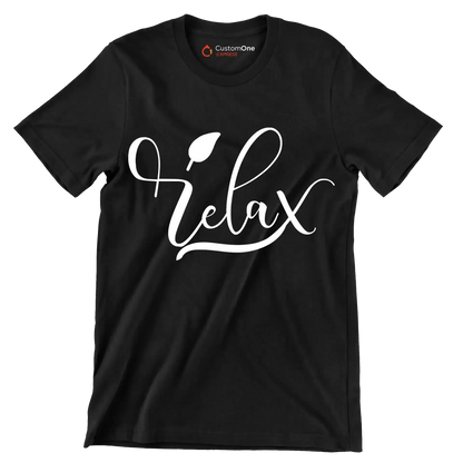Relax - Sarcasm Themed T-Shirt-Black-S-Custom One Express