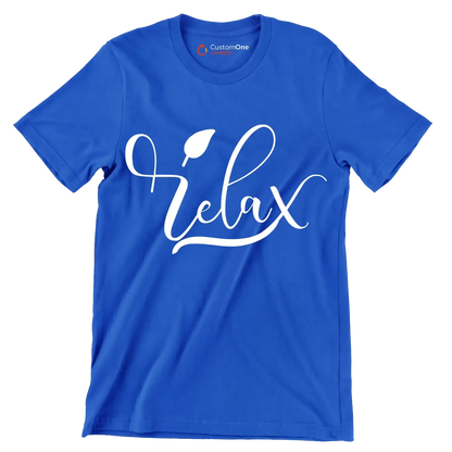 Relax - Sarcasm Themed T-Shirt-Blue-S-Custom One Express