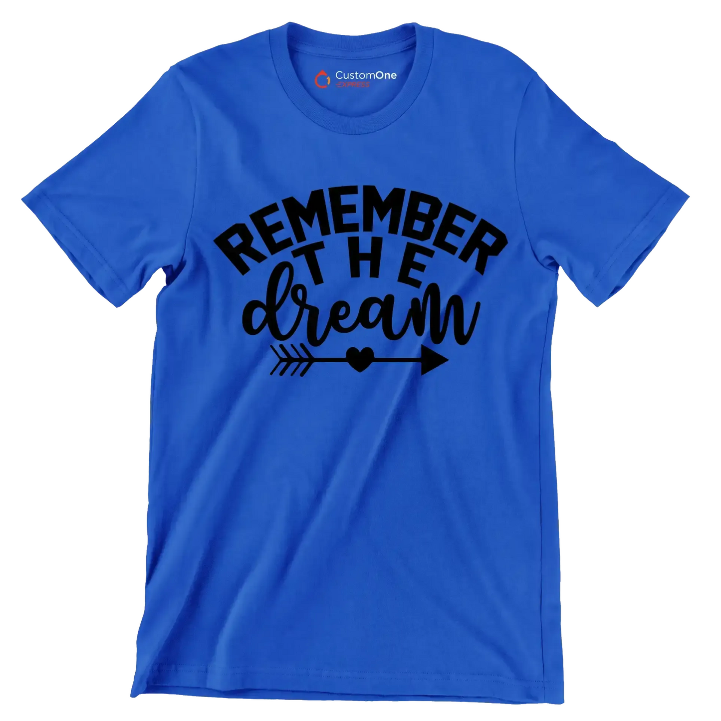 Remember the dream - Martin Luther King T-Shirt-Blue-S-Custom One Express