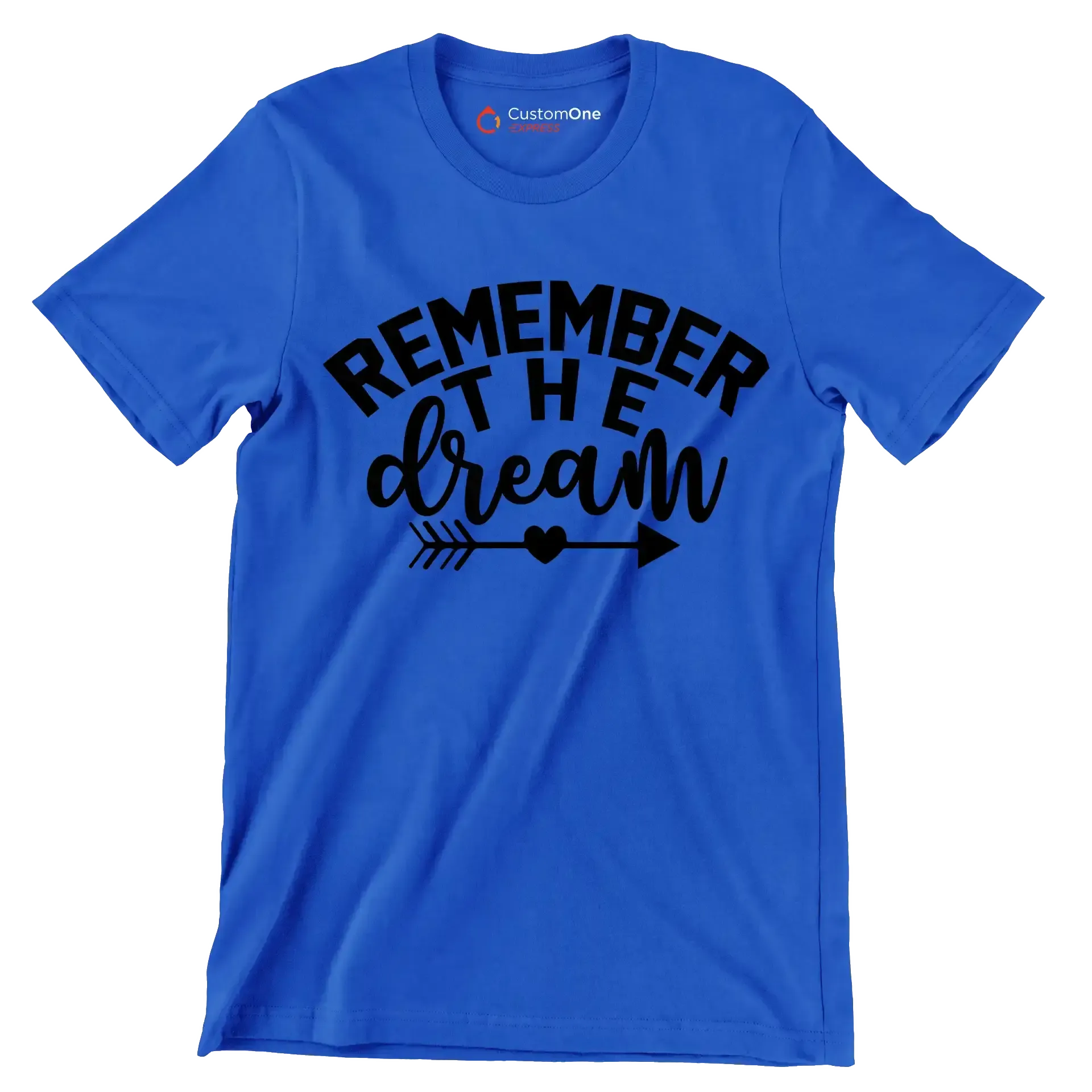 Remember the dream - Martin Luther King T-Shirt-Blue-S-Custom One Express