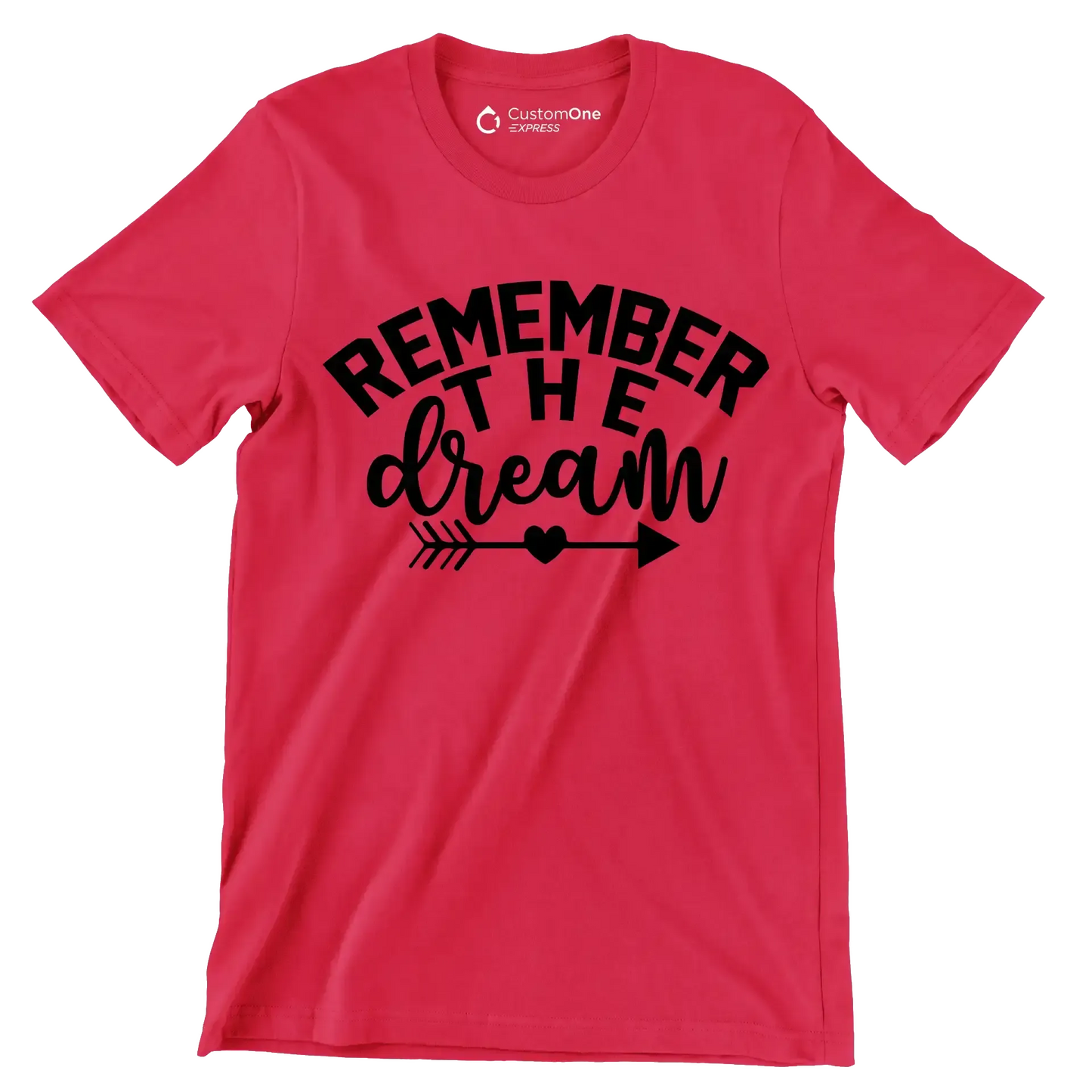 Remember the dream - Martin Luther King T-Shirt-Red-S-Custom One Express