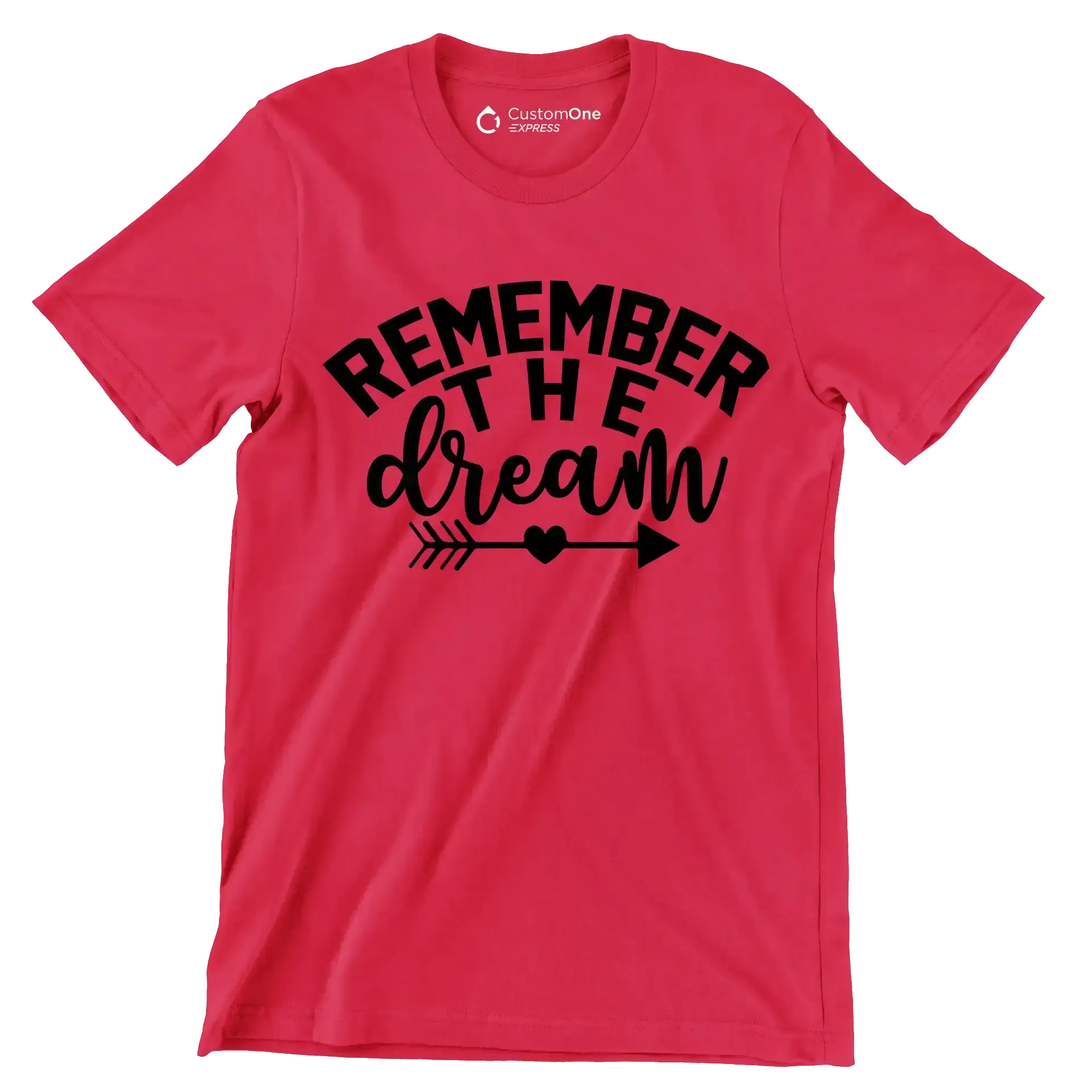 Remember the dream - Martin Luther King T-Shirt-Red-S-Custom One Express