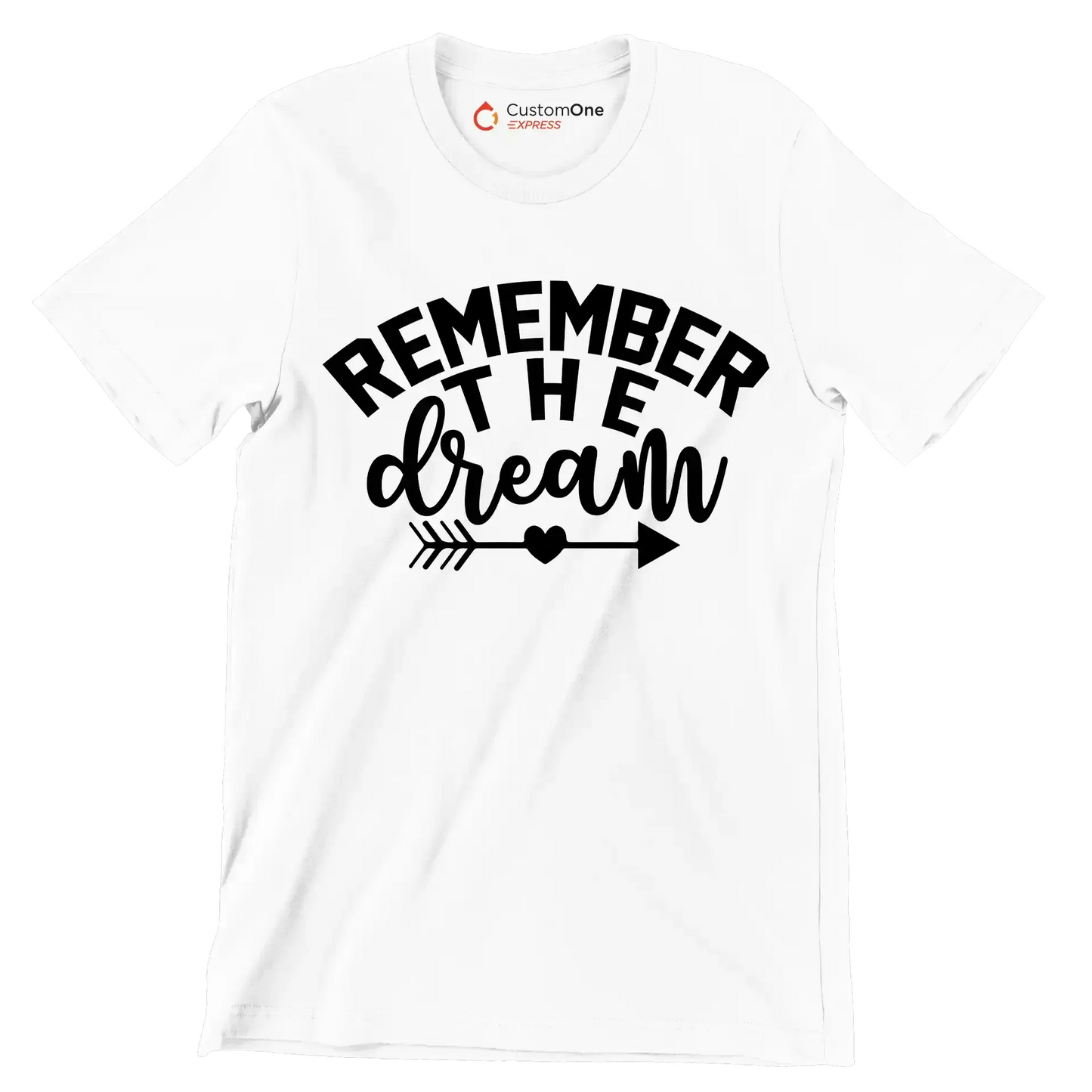 Remember the dream - Martin Luther King T-Shirt-White-S-Custom One Express