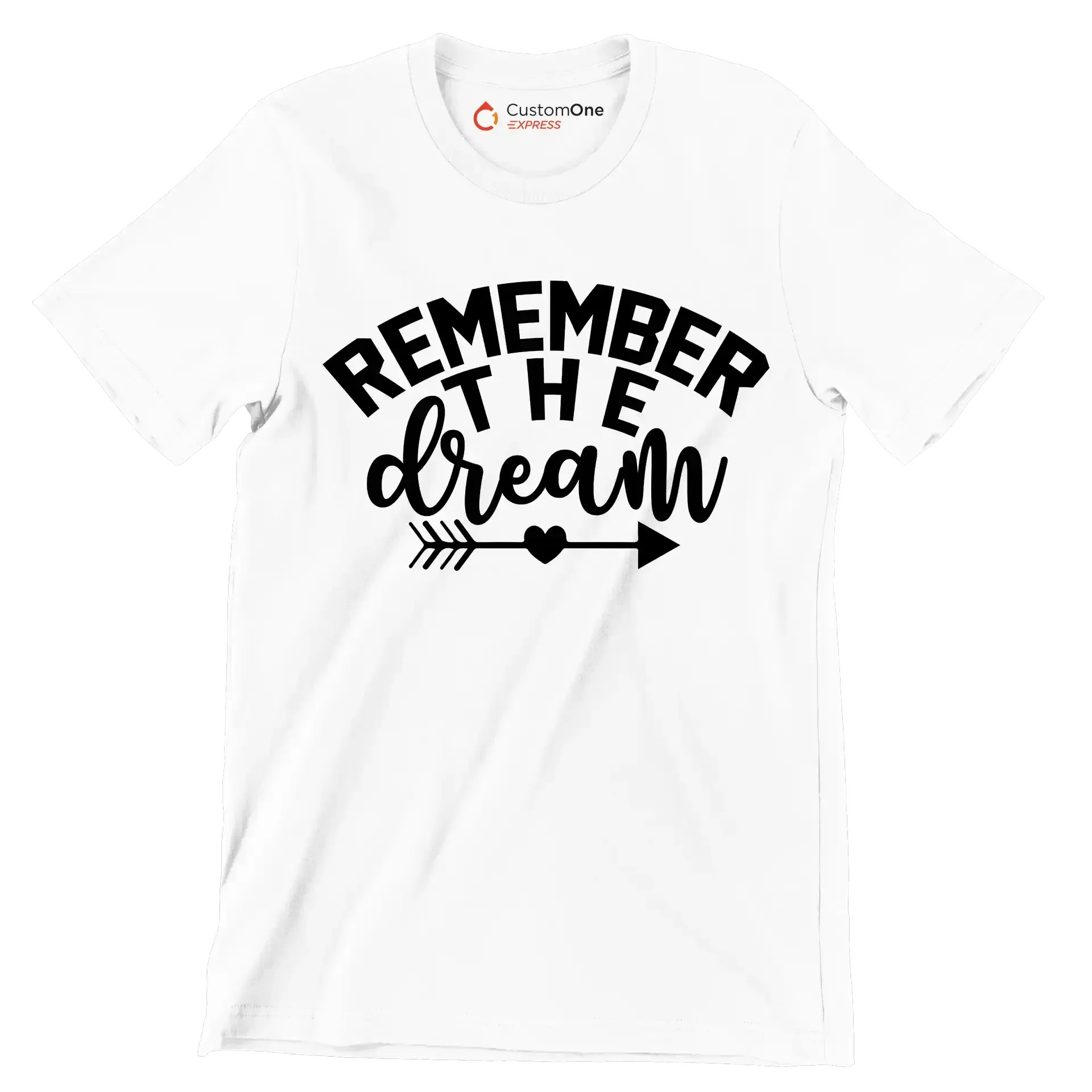 Remember the dream - Martin Luther King T-Shirt-White-S-Custom One Express