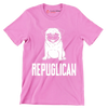 Repuglican - Dog Themed T-Shirt-Pink-S-Custom One Express