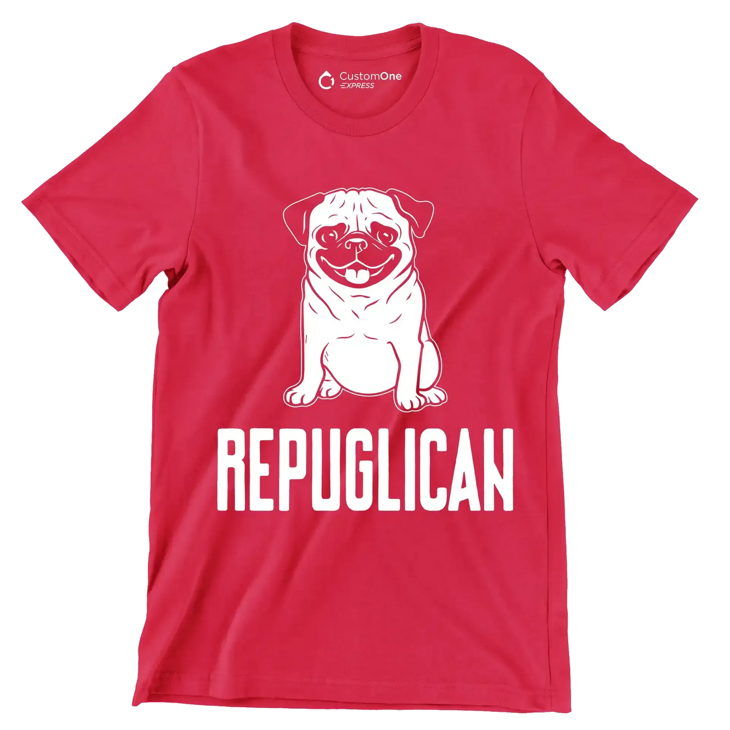 Repuglican - Dog Themed T-Shirt-Red-S-Custom One Express