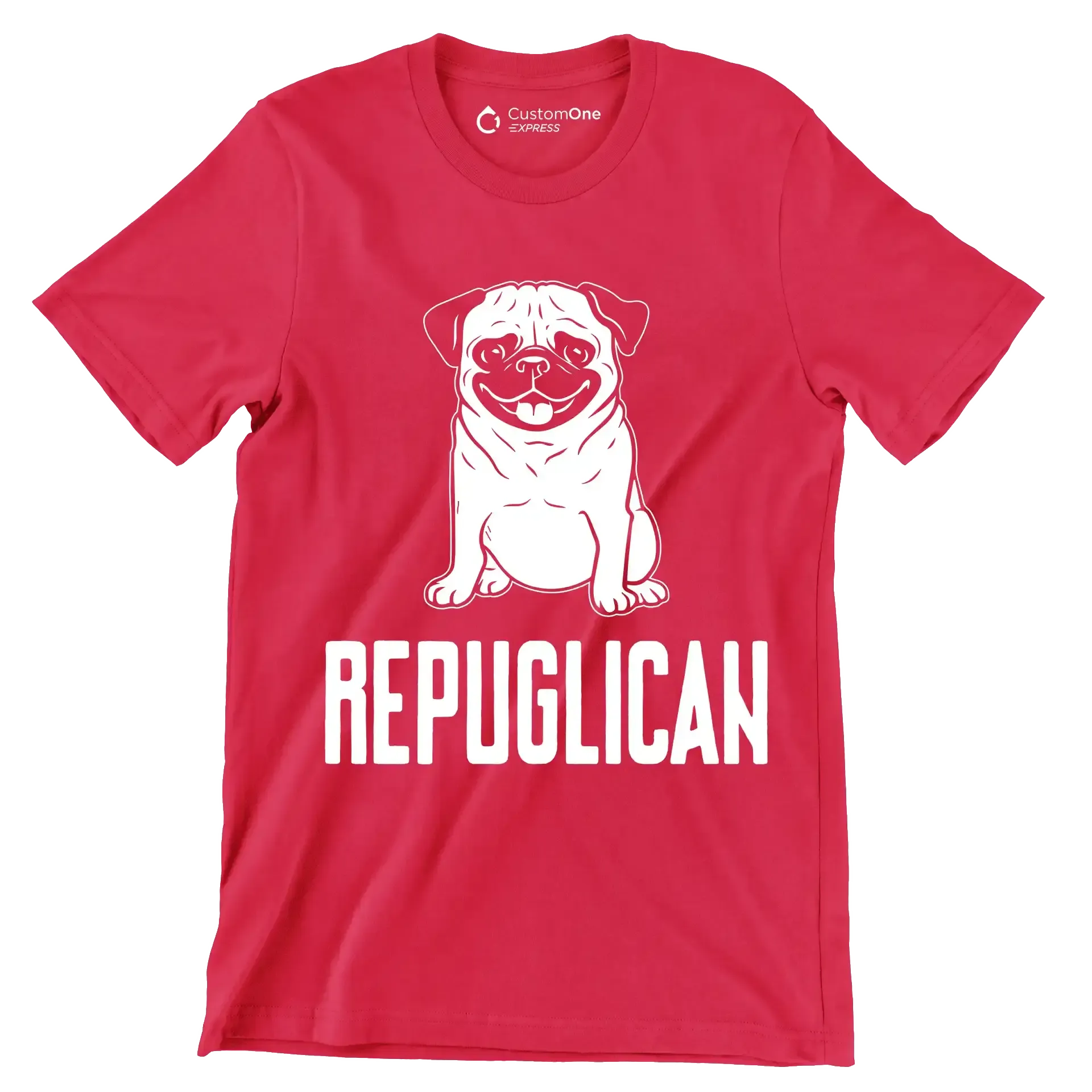 Repuglican - Dog Themed T-Shirt-Red-S-Custom One Express