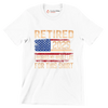 Retired 2025 I worked my whole life for this shirt - Retirement Themed T-Shirt-White-S-Custom One Express