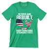 Retired and rebuilt body contains aftermarket parts - Retirement Themed T-Shirt-Green-S-Custom One Express