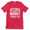 Retired and rebuilt body contains aftermarket parts - Retirement Themed T-Shirt-Red-S-Custom One Express