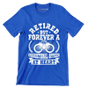 Retired but forever a correctional officer at heart - Retirement Themed T-Shirt-Blue-S-Custom One Express