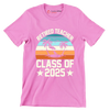 Retired teacher class of 2025 - Retirement Themed T-Shirt-Pink-S-Custom One Express