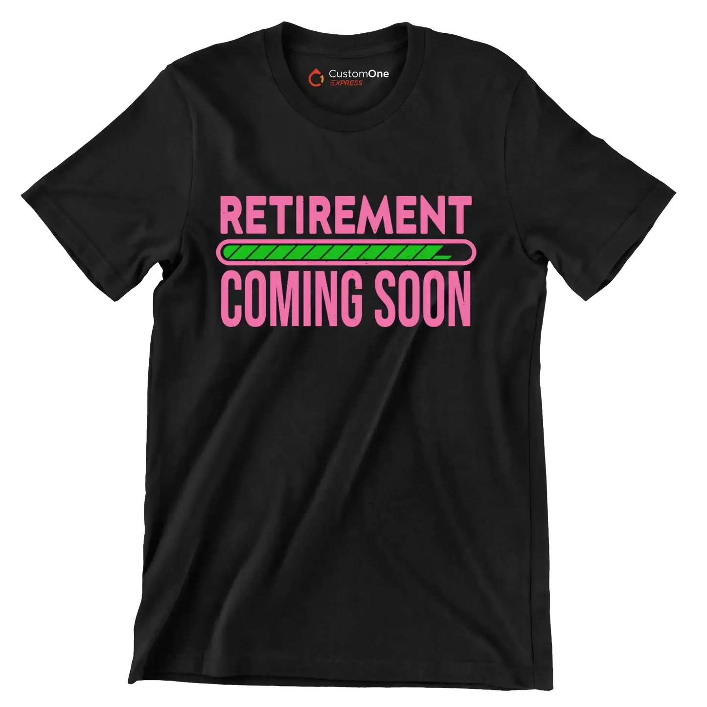 Retirement coming soon - Retirement Themed T-Shirt-Black-S-Custom One Express